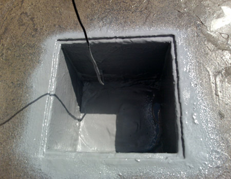гидроизоляция емкости для стока воды фонтана