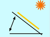 Угол наклона солнечного коллектора